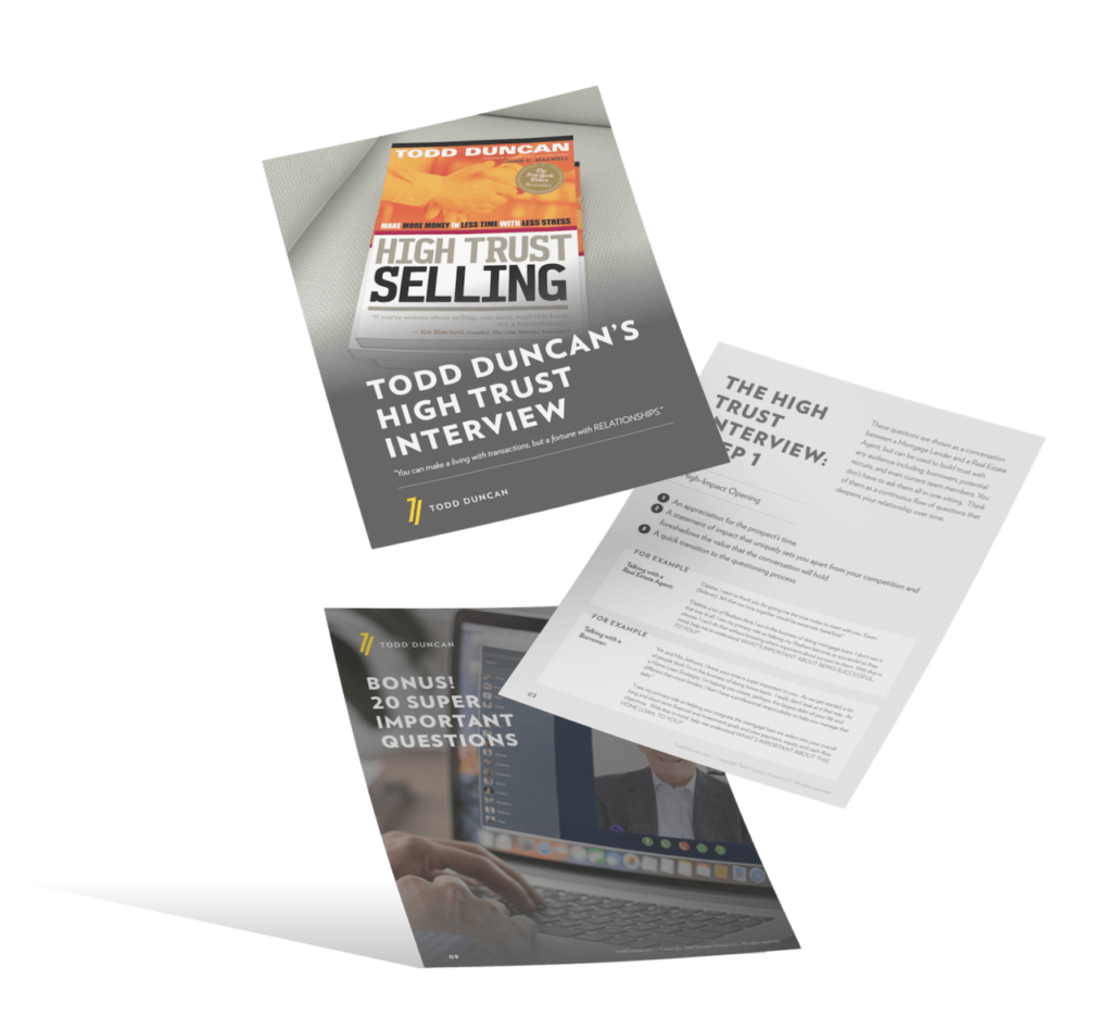 High Trust Selling step-by-step guide